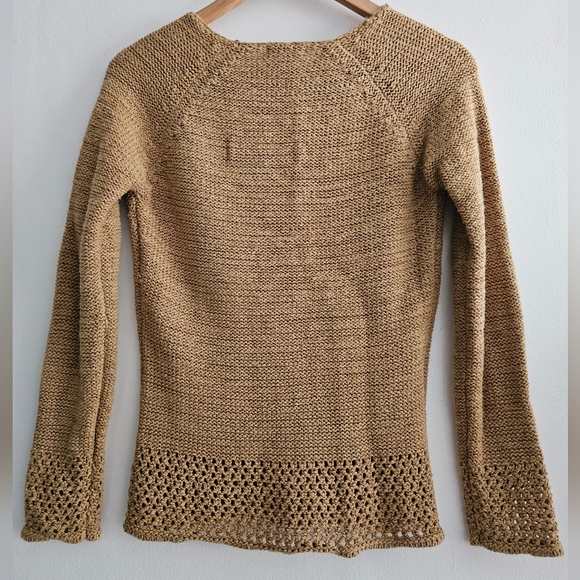 Carolyn Taylor Women's Tan Vneck Pullover Sweater Small - Picture 4 of 4